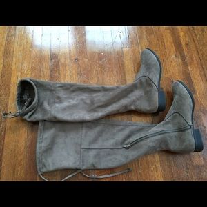 Above the knee high boots!!